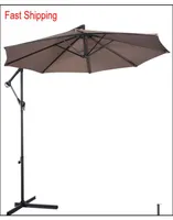 10039 Ft Hanging Umbrella Patio Sun Shade Offset Outdoor Market W Cr JnC bdenet2861778