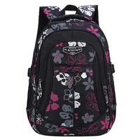 새로운 패션 플로럴 인쇄 소녀 브랜드 여성 배낭 저렴한 어깨 가방 전체 어린이 배낭 Y18100705200H를위한 대용량 학교 가방