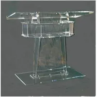 Transparent Lectern Classroom Lectern Podium Clear Acrylic Lectern Stand Modern Church Pulpit Clear Plastic Church Podium285C