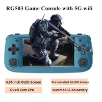 Portable Game Players ANBERNIC RG503 495 Inch OLED Screen RK3566 Handheld Game Console For PS1 N64 Retro Video Games Player Consoles With Wifi TV Out 221107