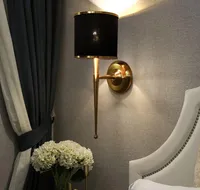 현대의 검은 벽 스콘 LED 램프 조명 고급 크리스탈 벽 조명기구 침대 옆 거실 LED 홈 조명 실내 조명 9873471