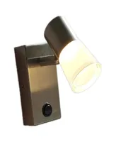 Topoch Bunk Bed Night Lights Lampe geb￼rstete Nickel -Finish -Schalter PMMAAL -Geh￤use Richtung Einstellbarer 3W 200 lm bequemer Li8386222