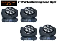TPL641 4PCSLOT 7X12W RGBW 4in1 Alta qualidade LED LED CABEￇA BEAM DE LUZ DO MOVIME