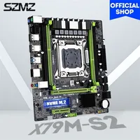 Placas base szmz x79 placa base LGA 2011 Soporte Xeon E5 V1 V2 Kit 4 DDR3 canales duales Ram NVME M2 SSD MATX Placa MAE Mother Board 2011 221107