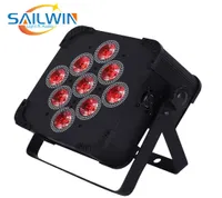 Sailwin V9 6in1 RGBAW UV Bateria alimentada sem fio LED PAR Light App Mobile Control DJ Stage Lighting3857471