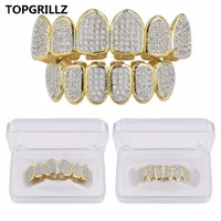Navel Bell Button Rings TOP Classic 66 Hip HopPunk Teeth Set Gold Silver Color Top Bottom Grills Dental Mouth Caps Cosplay Party 221107