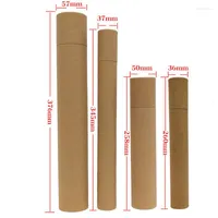 Gift Wrap 10PCS Lot Customized Size Round Kraft Postal Mailing Packaging Cardboard Tube Cylinder For Drawings Paintings Posters