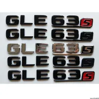 Chrome Black Letters Numéro Badges Badges Emblems Emblem Badge Sticker for Mercedes Benz W166 C292 SUV GLE63S GLE63 S AMG266S