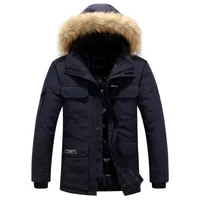 Jaqueta masculina de grife de jacket de inverno parka parka impermeabilizada e poço de vento tecido