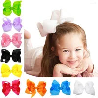 Hair Accessories 1 PC Solid Grosgrain Ribbon Bow Clips For Girls Kid Hairpins Barrettes Accessorie Pins Girl Hooks