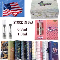 Stock In USA Runtz Runty Atomizers Vape Cartridge 510 Thread Empty Cartridges E Cigarettes Carts 0.8ML 1ML Oil Vaporizer Starter Kits