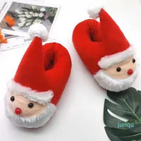 Carton d￩contract￩ originalit￩ Santa Claus Coton Planchez des chaussures de jouets Gift Home Thermal Home Slippers