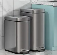 Joybos roestvrijstalen stap vuilnisbak kan afvalbak voor keuken en badkamer stille huis waterdicht afval 5L8L 2112228048894