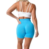 Yoga roupas nvgtn sem costura shorts spandex mulher fitness elástico respirável hiplift esportes de lazer em execução 221108