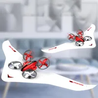 Diy 3 en un Aeronave RC Toys Glider Quadcopter Drone Hovercraft Tres modos de tierra de mar y aire Drift Drift KMAS Birthday G2566