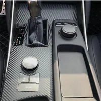 For Lexus IS300 2013-2018 Interior Central Control Panel Door Handle 3D 5D Carbon Fiber Stickers Decals Car styling Accessorie270i