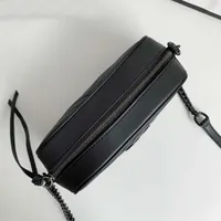 Luxurys Black Shoulder Bags Designers Camera Bag Fashion Women Ophidia Marmont New Disco Bags ￤kta l￤der crossbody handv￤ska purses trendig stil