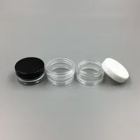1ml 1G Plastik Boş Kavanoz Kozmetik Örnek Açık Pot Akrilik Makyaj Göz Farı Dudak Balsamı Tırnak Sanat Parçası Konteyner Parıltılı Şişe Seyahat 319o