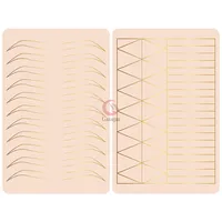Newest Design Ombre Powder 2 Sided Skin Silicone Tattoo Practice Skin Pink thickness for PMU Tattoo and Microblading Training313f