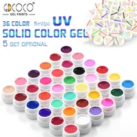Esmalte de uñas S Gdcoco Pure Color UV Gel Paint Art Kit 5 ml Decoración de bricolaje para S Manicure Soak Off Lacquer 221107