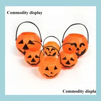 Other Event Party Supplies Halloween Pumpkin Bucket Decoration Supplies Candy Tote Buckets Smiley Funny Tricky Bar Props Event Ven Dh6Lv