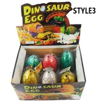 4 tamanhos Dinosaur Easter Egg Novelty Games de animais ovos podem eclodir animais Toys criativos288y