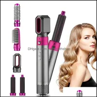 Hair Dryers Care Styling Tools Products 50%Off 5 Heads Mti-Function Curler Dryer Matic Curling Irons With Gift Box For Rough And Normal3426