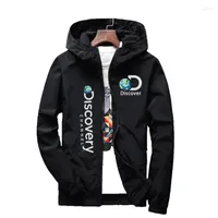 Men 's Jackets 2022 ing Discovery Channel Print Jacket Mens Survey Expedition Scholar Top Outdoor Clothing Windbreaker
