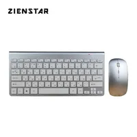 Zienstar Russian Slim 2 4G Wireless Keyboard Mouse Combo for MacBook Laptop TV Box PC Smart com receptor USB 210610249D