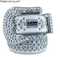 BB 2022 Designer di cinture Simon Cinture per uomini Donne Shiny Diamond Cintura bianca Cintura Uomo Boosluxurygoods 0000