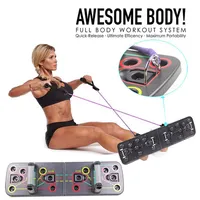 1 SET UP RACK BOARD 9 in 1 Body Building Board System Fitness Training Gym Training247P