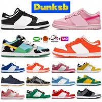 Designer Sb Low Mens Womens Casual Shoes White Black Panda Triple Pink UNC Chunky Dunky SP Syracuse Coast Dunksb Shoes Fashion Leather Breathable Sneakers