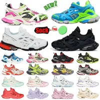 Track 2 Sneakers Tasarımcıları Sıradan Ayakkabı Erkek Kadınlar İz 4.0 Nefes Alabilir Sneaker File Bezi Kabartmalı Deri Dikiş Up Jogging Yürüyüş Eğitmenleri 18ss Benzer Sabahlar