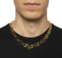 2022 modedesigner halsband medusa huvud hänge banshee 18k guld pläterade armband örhängen ringar födelsedag festliga engagemang gåvor mn6 --011