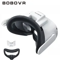 3D 안경 Bobovr F2 업그레이드 Oculus Quest를위한 활성 공기 순환 인터페이스 2 자기 연결 감소 렌즈 안개 소프트 패드 221107