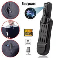 Bodycam mini câmera pequena caneta full hd 1080p 720p Vídeo DVR Gravador da aplicação da lei Wear Body Cam Sport Digital DV Micro Camercorder Webc308o