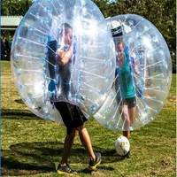 New Design Safty Environmental Protection 0 8mm PVC 1 5m Air Bumper Ball Body Zorb Ball Bubble Football Bubble Soccer Zorb Ball For Adu252G