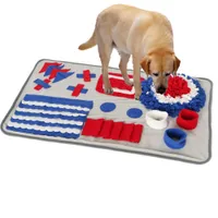 Brinquedos para cães mastigam manto de fumando de pet sniffing manta de lã destacável alvejamento alivia estresse narizework quebra -cabeça pad pad l22108