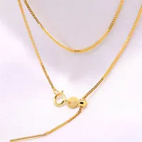 Подвесные ожерелья Miqiao Fine Jewelry Real 18k Gold Diy Chee Collece Pure Au750 Регулируемый подарок для шоптины для женщин 221107