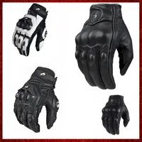 ST23 Mens Women 4 Season Driving Supertech Black/White Motorcycle Leather Gloves Glove Glove Motordike Cowhide Racing Knight Knight