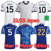 Minamino 2022-2023 Japonia Specjalne koszulki piłkarskie Nagatomo Kapitan Tsubasa Atom 22/23 Koszulka piłkarska Puchar Świata Haraguchi Kubo Shibasaki Ito Yoshida Kamada Sock