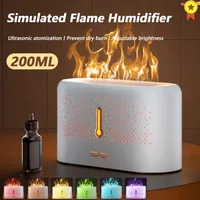 200 ml Flame Humidificateur USB Huile essentielle Aromatherapy Machine Simulation Ultrasonic Office Home Freener, parfum Sleep Atomizer2750