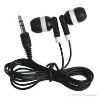 Universal mais barato 100pcs lote de lot preto preto colorido em ouvido fones de ouvido para iPhone 4 5 6 fones de ouvido mp3 mp4 3 5mm áudio dhl 207l