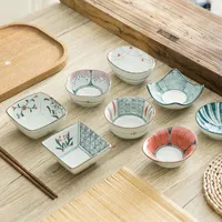 Plates Japanese Ceramics Seasoning Dish Home Saucer Dishes Pot Flavored Small Plate Restaurant Creative Tableware 1PC