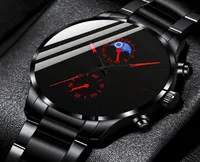 Monde-bracelets Mode Herren Uhren luxus mnner Business Casual Quarz Armbanduhr Klassische Mann Schwarz Edelstahl Analog Uhr Montre H6564386