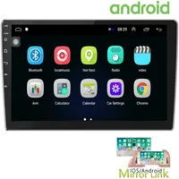 10 1 pulgada DVD de automóvil estereo de automóvil Android con GPS Radio Din Radio Bluetooth FM Radio Receptor Soporte Wifi Connect Mirror233y