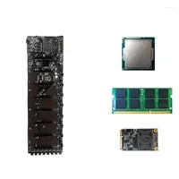 Motherboards Mining Machine B75 Motherboard 8 PCIE 16X Graphics Card Slot 8G Mainboard Memory For LGA 1155 CPU Eth Zec ETC