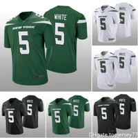 Men Mike White New York''Jets''Jersey Home Game Jersey Green White Football Shirt Soccer Vapor Limited Black