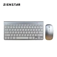 Zienstar Russian Slim 2 4G Combo de mouse de teclado sem fio para MacBook caixa de TV para laptop PC Smart com receptor USB 210610332J