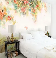 Elegant Po Wallpaper Rose Flower Wall Murals 3D Custom Wallpaper Kids Bedroom Living room Girls Room decor Interior design Art 7169521